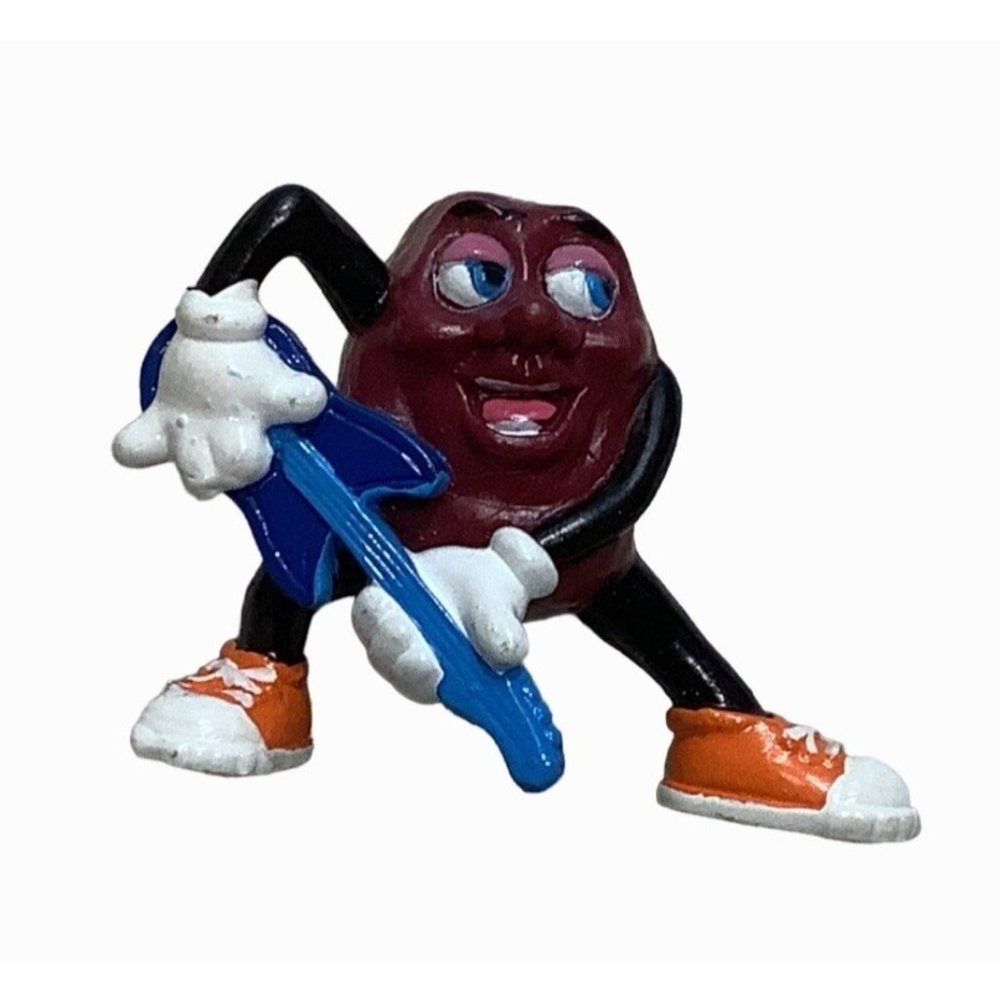 1988 Applause California Raisins Figurines Roller State Skateboard Guitar Player - Picture 5 of 7